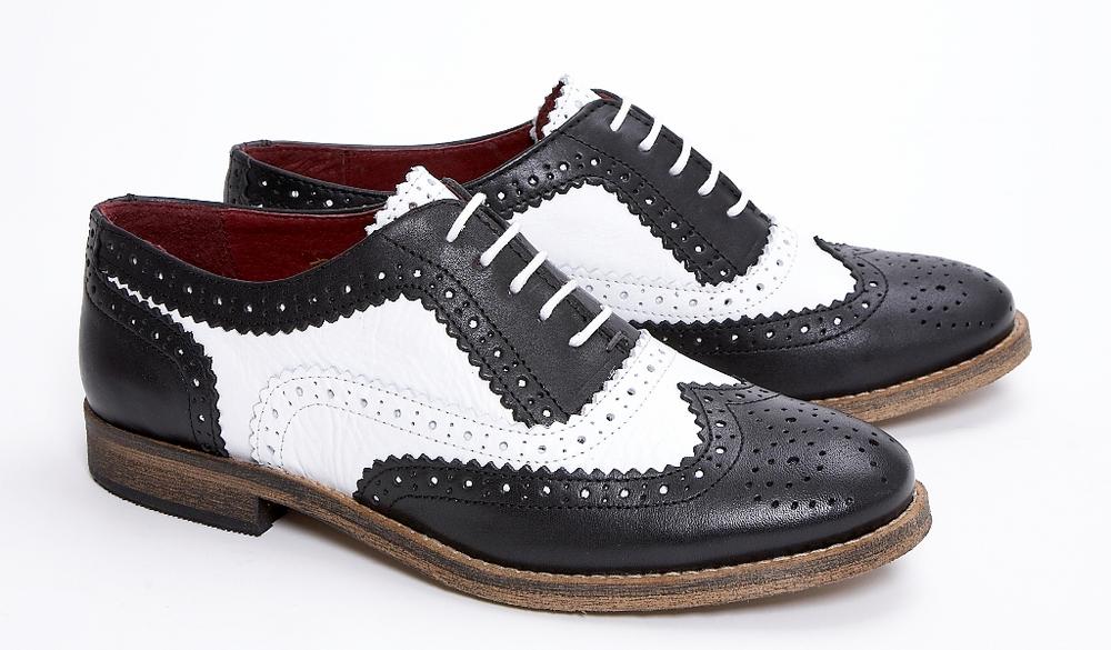 ladies soft leather brogues